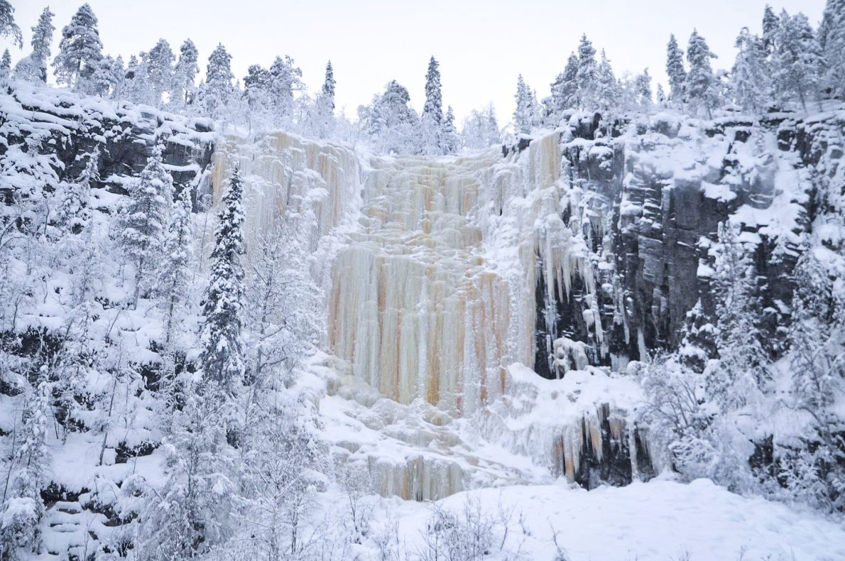 Korouoma Canyon Frozen Waterfalls Hike in Finland gallery 3