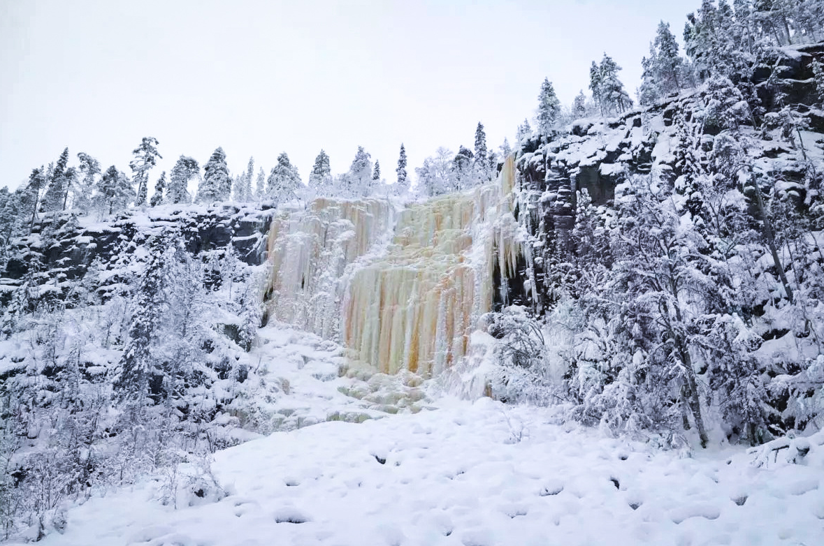 Korouoma Canyon Frozen Waterfalls Hike in Finland gallery 4