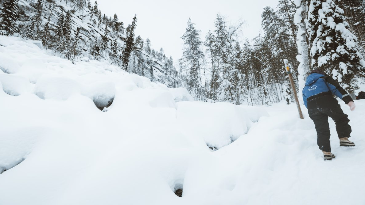Korouoma Canyon Frozen Waterfalls Hike in Finland, photo 5