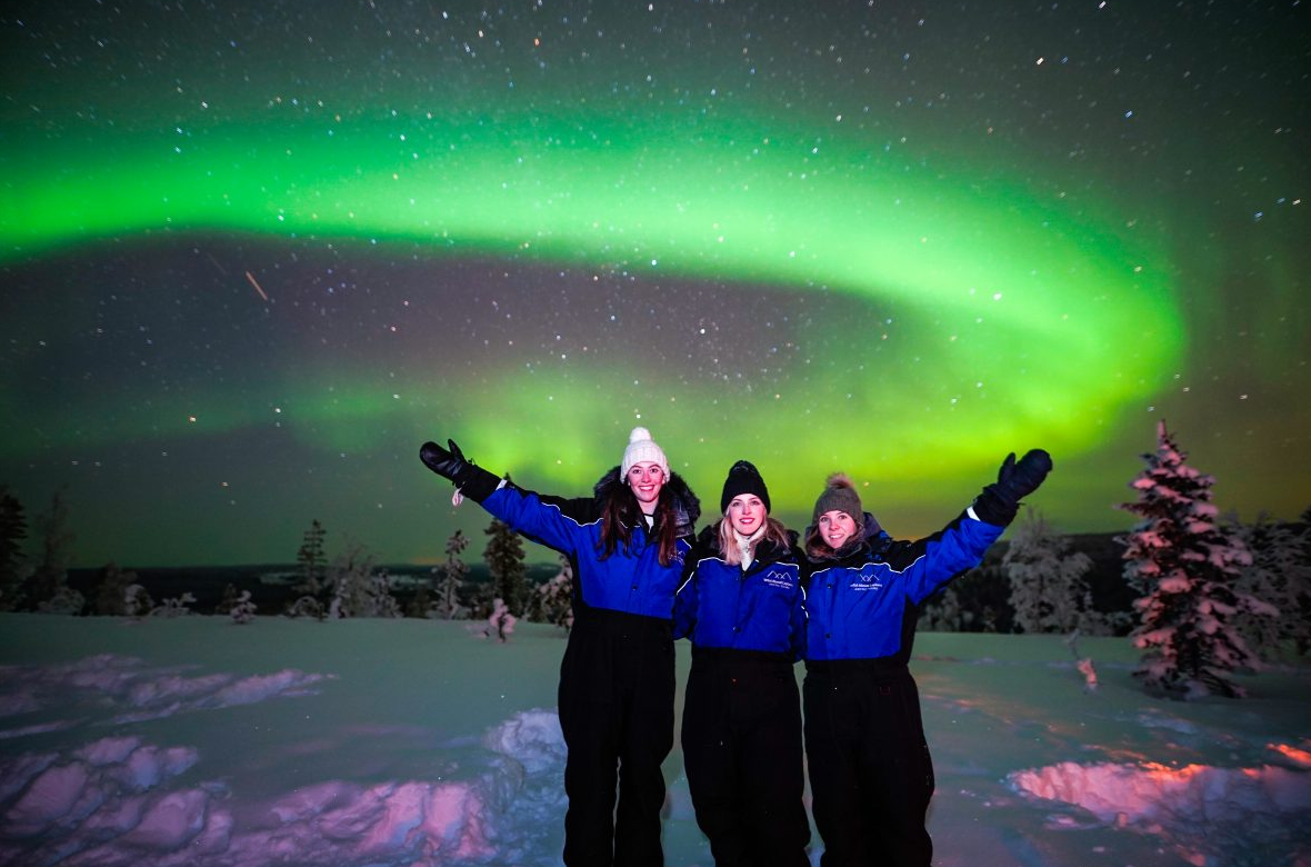 Night Snowshoeing Adventure under the Northern Lights, listing photo