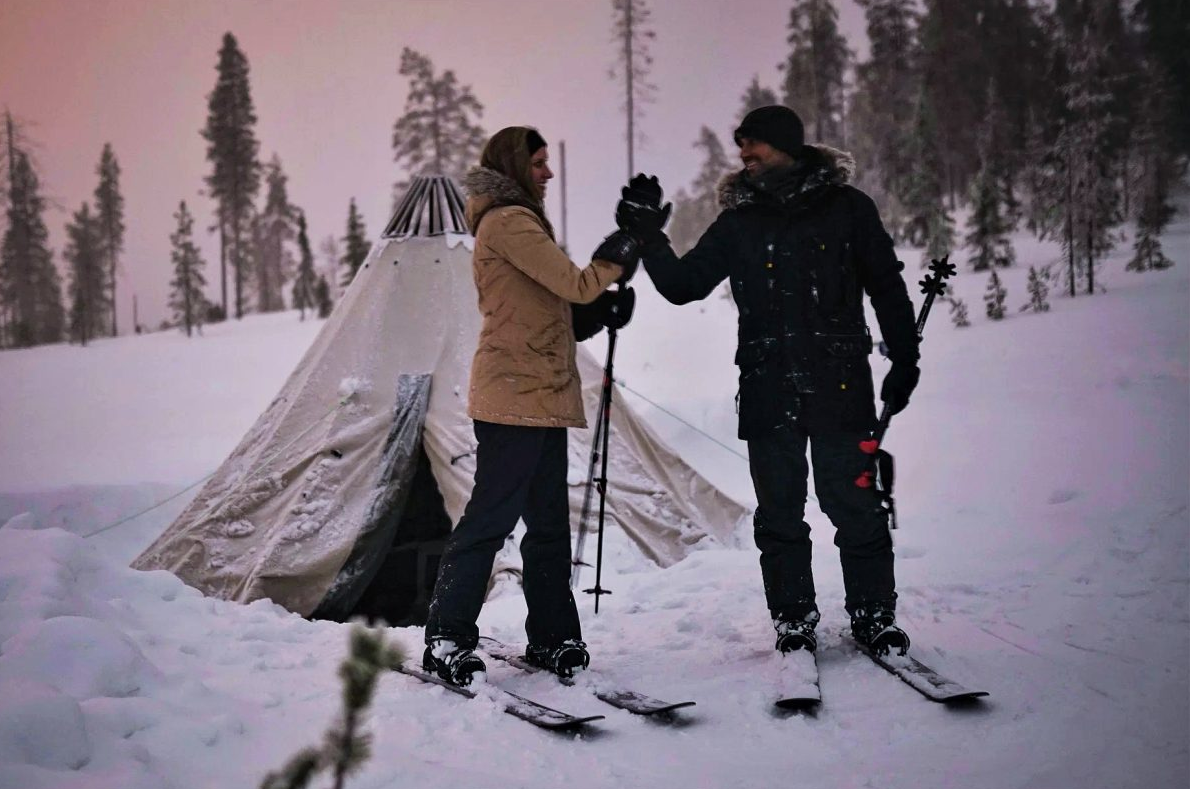 Ski Trekking under the Northern Lights in Rovaniemi, photo 3