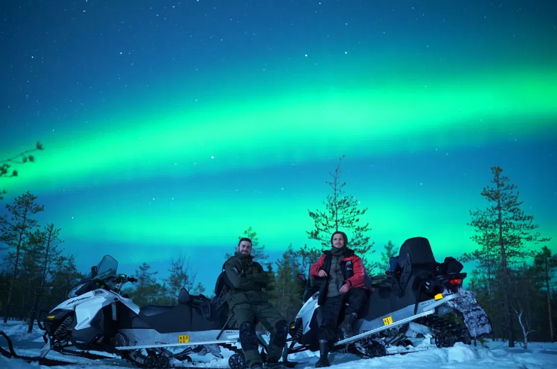 Northern Lights Snowmobile Photography Tour in Rovaniemi, photo 2