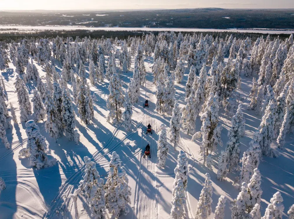 Snowmobile and Husky Safari in Rovaniemi, Lapland, photo 2
