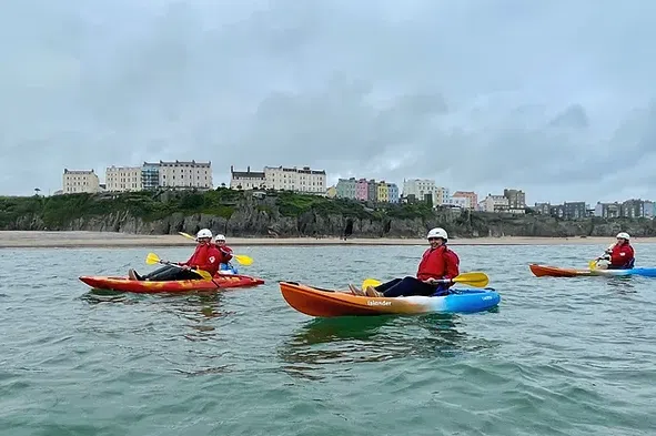 Kayak Tasters on Tenby South Beach, photo 2
