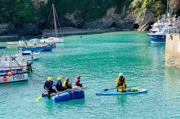 Group Raft Building Challenges in Newquay Harbour, photo 5