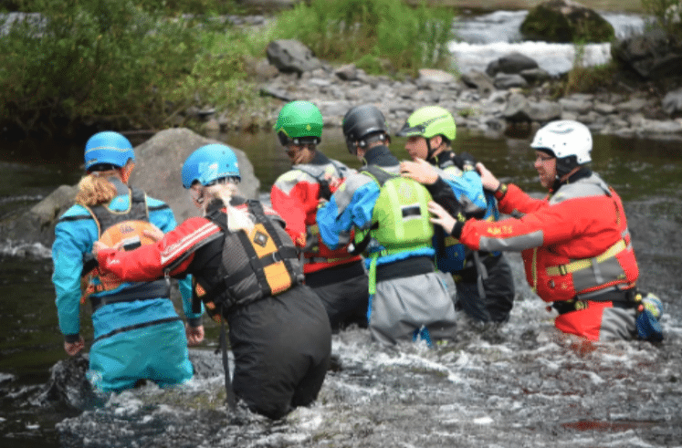 Whitewater Safety and Rescue Course on the River Dee, listing photo