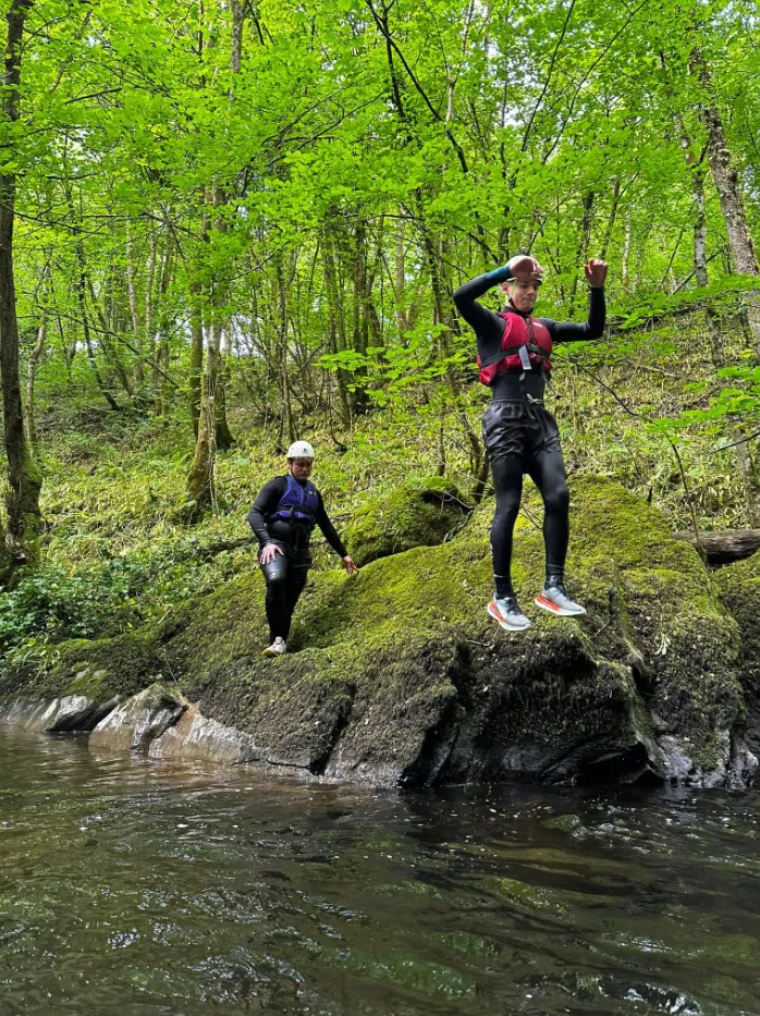 Family Gorge Walking in the River Turret, Scotland, photo 2
