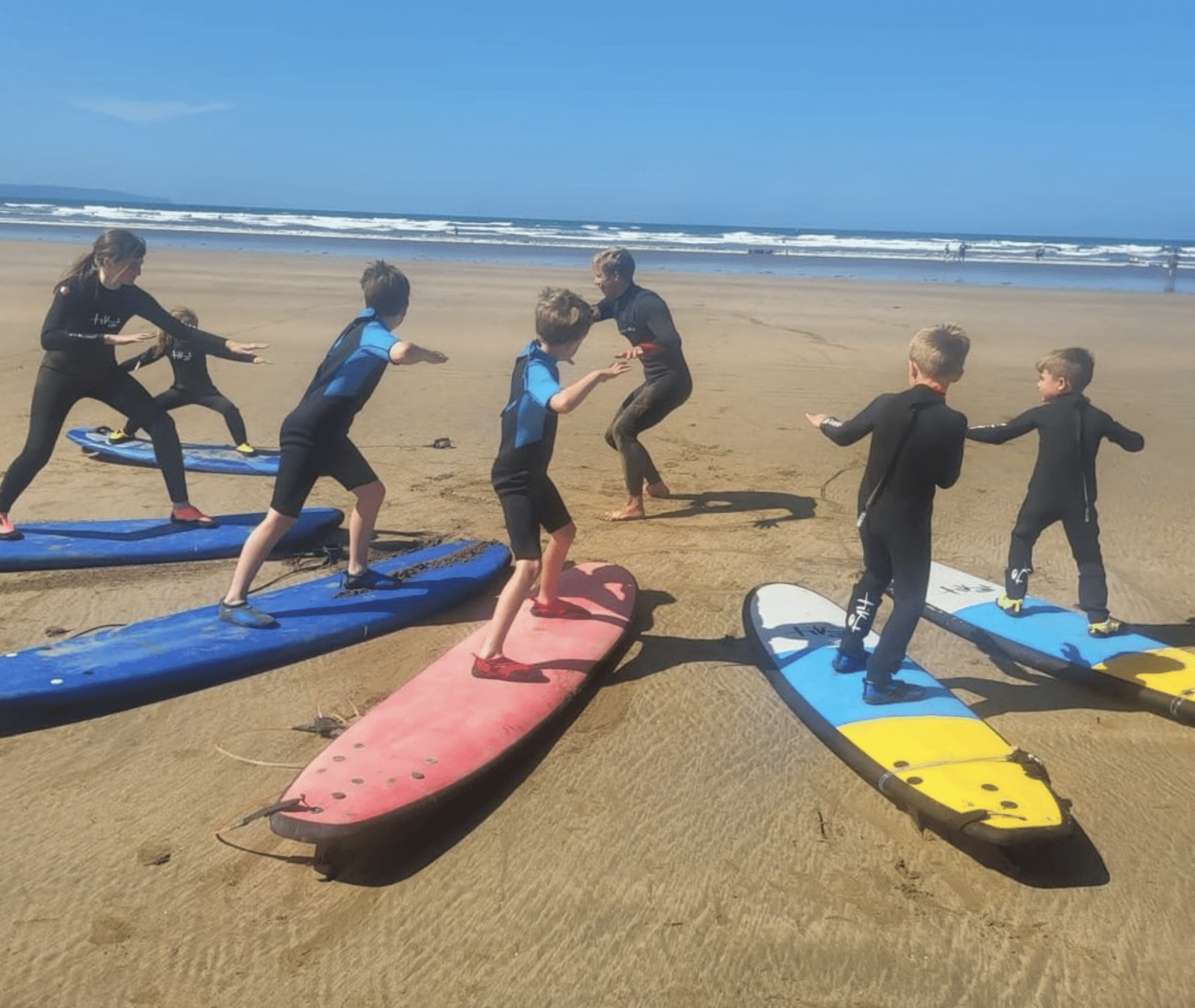 Private Group Surfing Lessons on Westward Ho! Beach adventuro