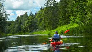 Kayaking river tour