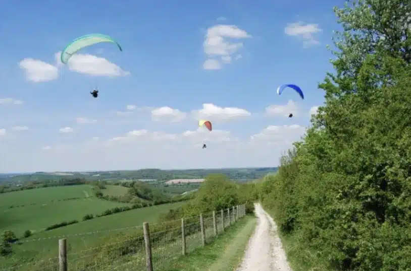 Tandem Paraglide in the South Downs gallery 4