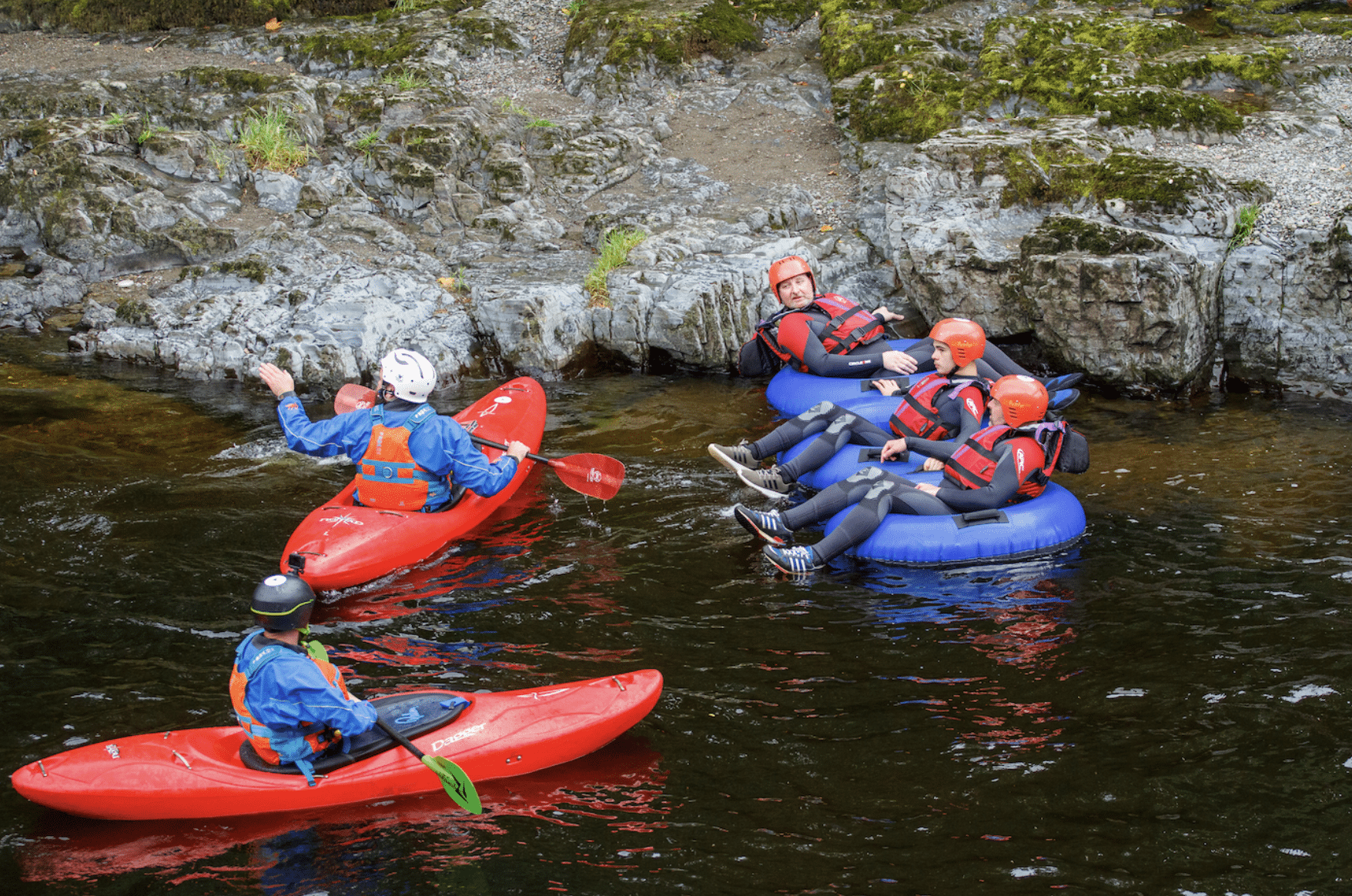 River Tubing on the River Dee in Llangollen, North Wales gallery 3
