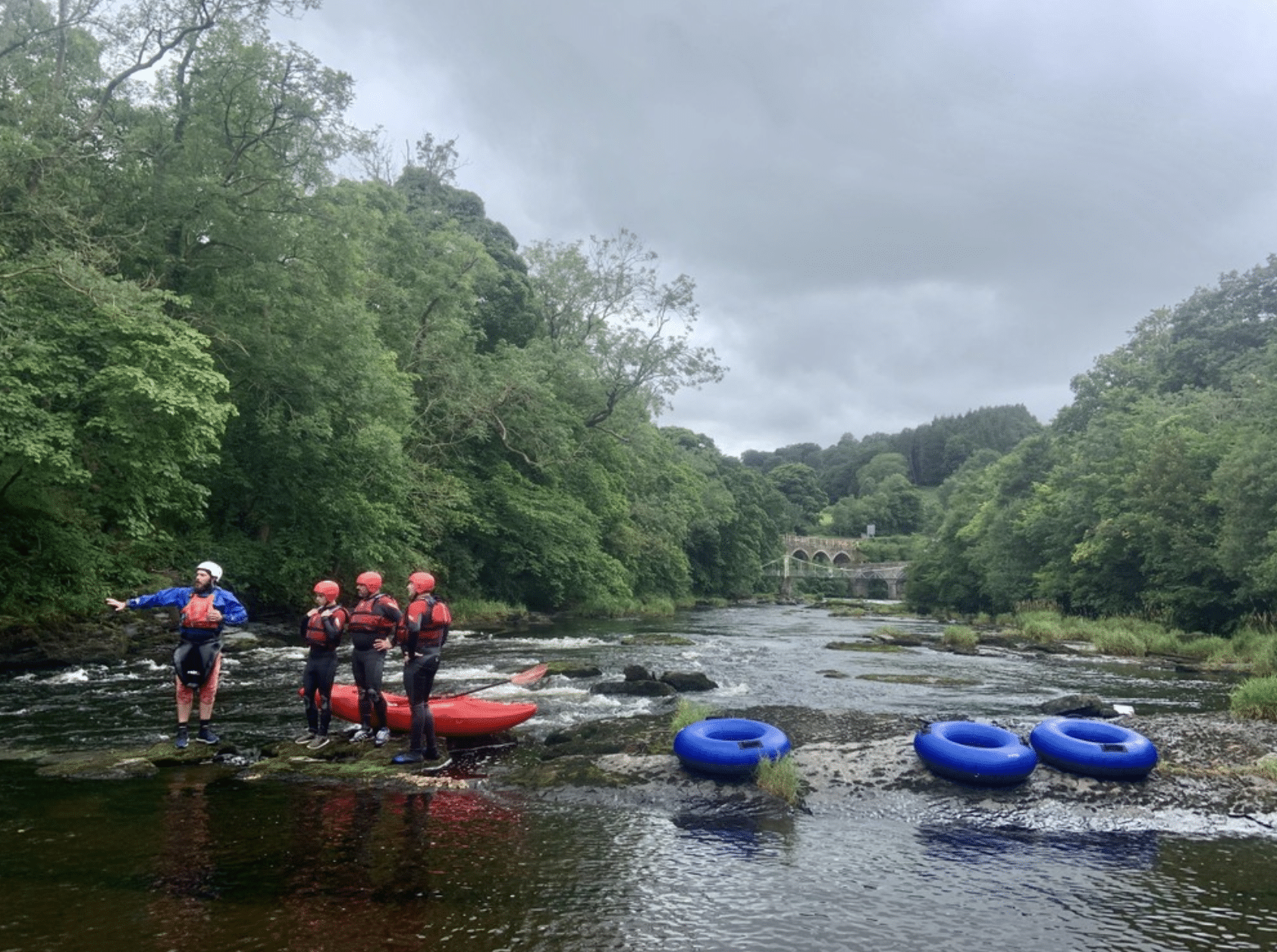 River Tubing on the River Dee in Llangollen, North Wales, photo 5