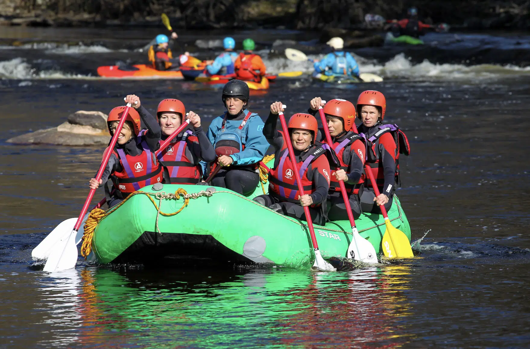 White Water Rafting on the River Dee in Llangollen, photo 2