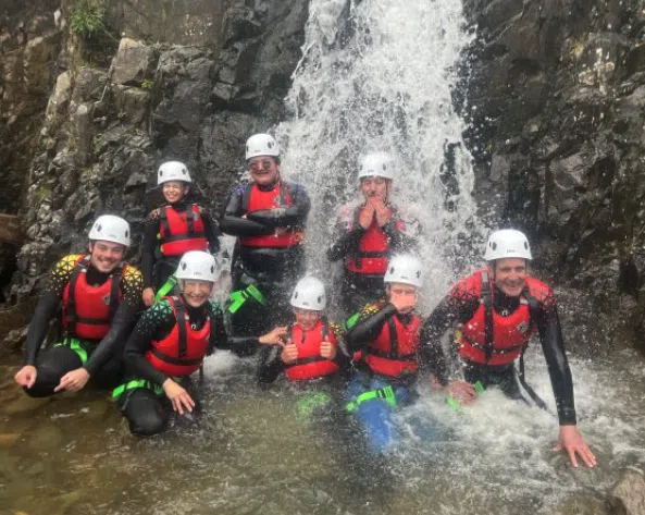 Ghyll Scrambling at Lower Church Beck, Coniston, photo 3